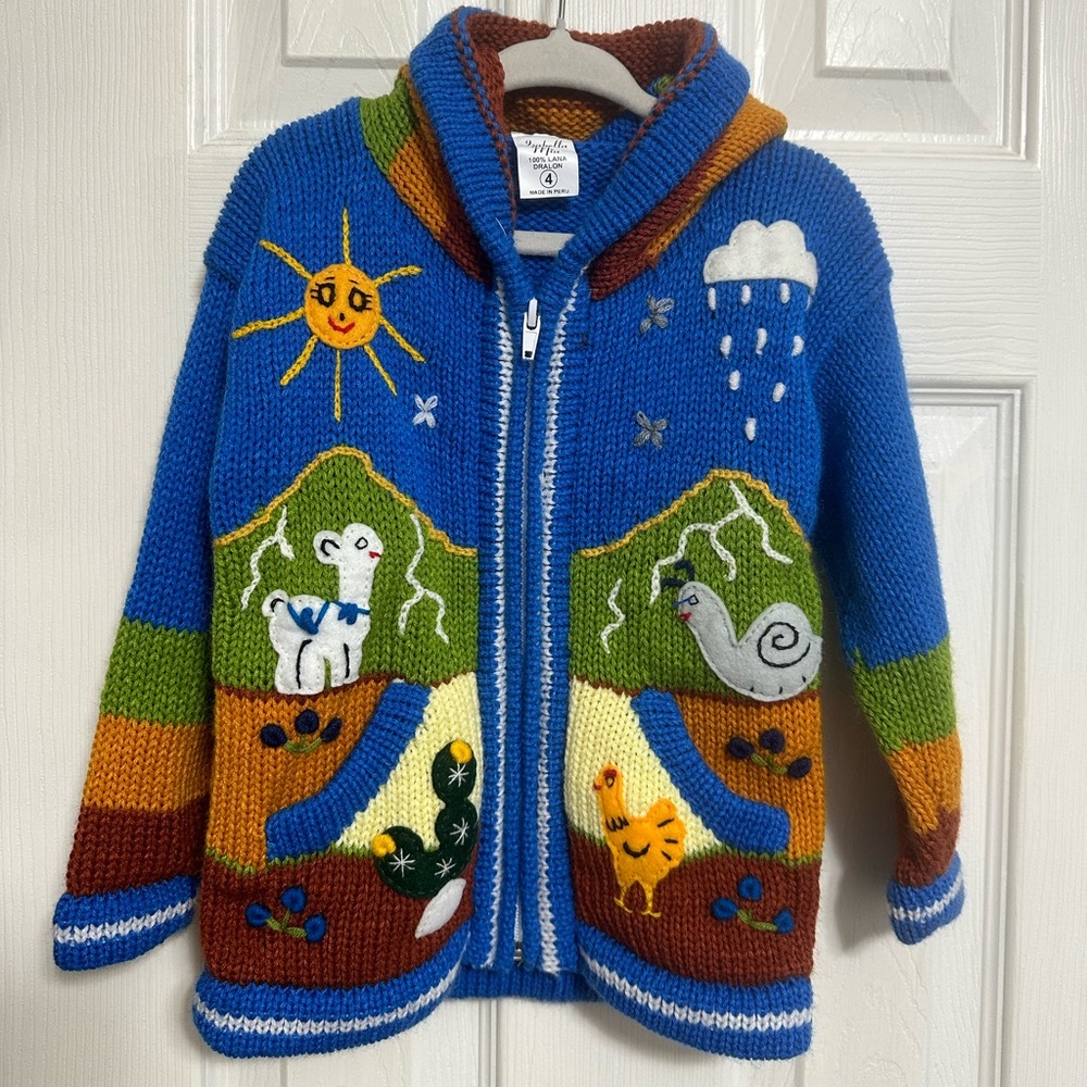 Isabella Mia Peru sweater size kids 4